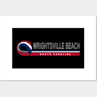 Wrightsville Beach, NC Summertime Vacationing State Flag Colors Posters and Art